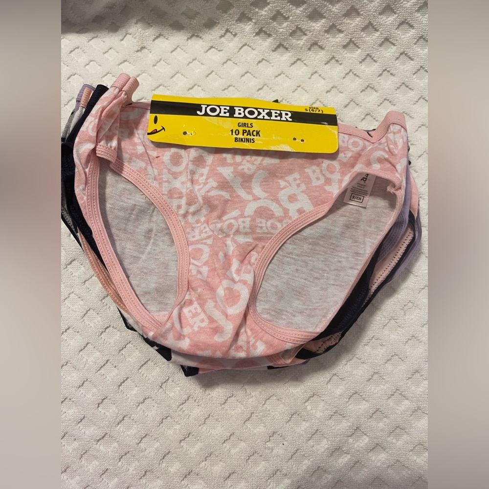 NWT Joe Boxer Girls Pretty Pastels 10
Pack Bikini Panties Small (6/7)
